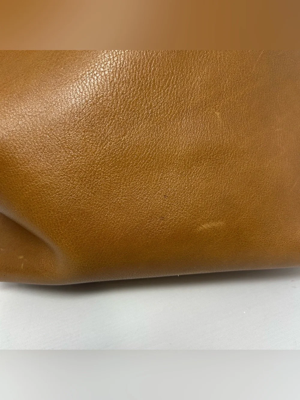 Portland Leather Goods Crossbody Tote FSCB shortbread pebbled tan